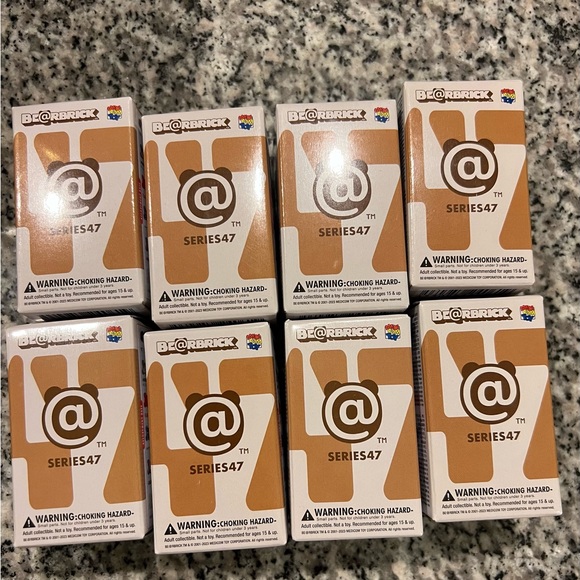 NEW + SEALED BE@RBRICK Series 47 BearBricks - SET OF 8